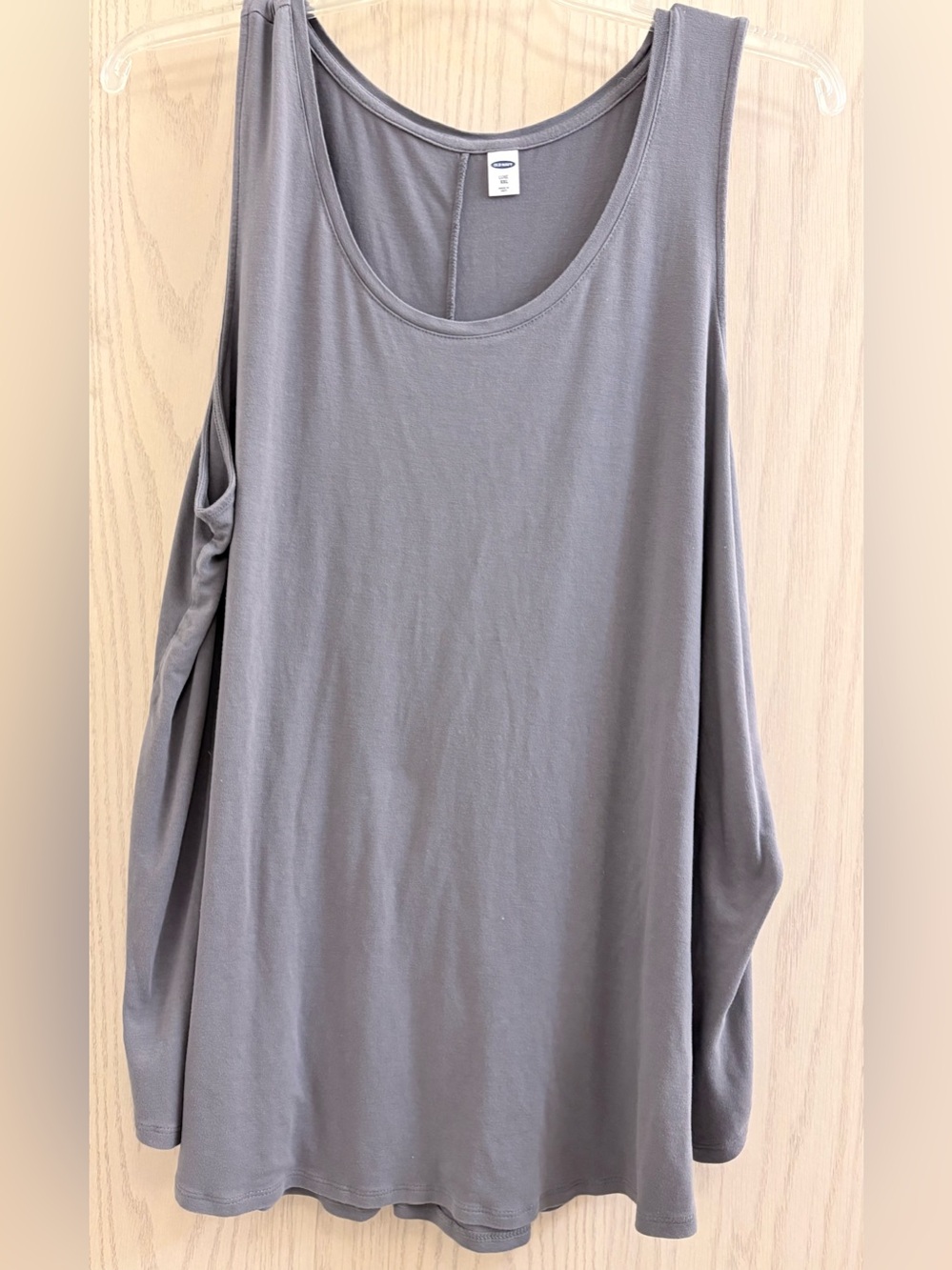 Old Navy Luxe Gray Scoop Neck Sleeveless Women's Tunic